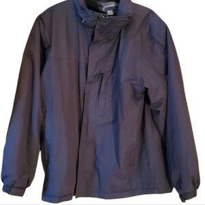 St John's Bay Jacket Mens Size M Black